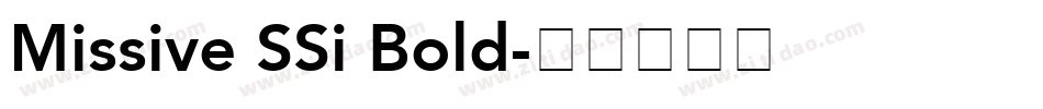 Missive SSi Bold字体转换